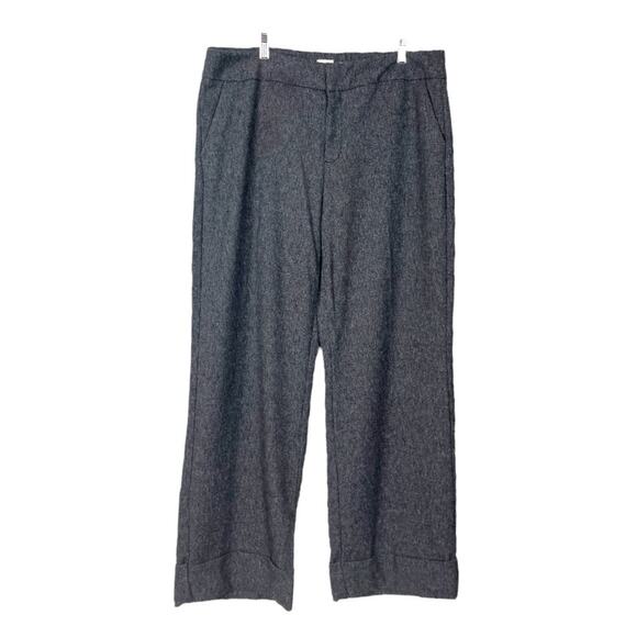 A New Day Target Trousers Gray Tweed Wide Leg High Rise Women’s Plus Size 16 - Picture 1 of 7